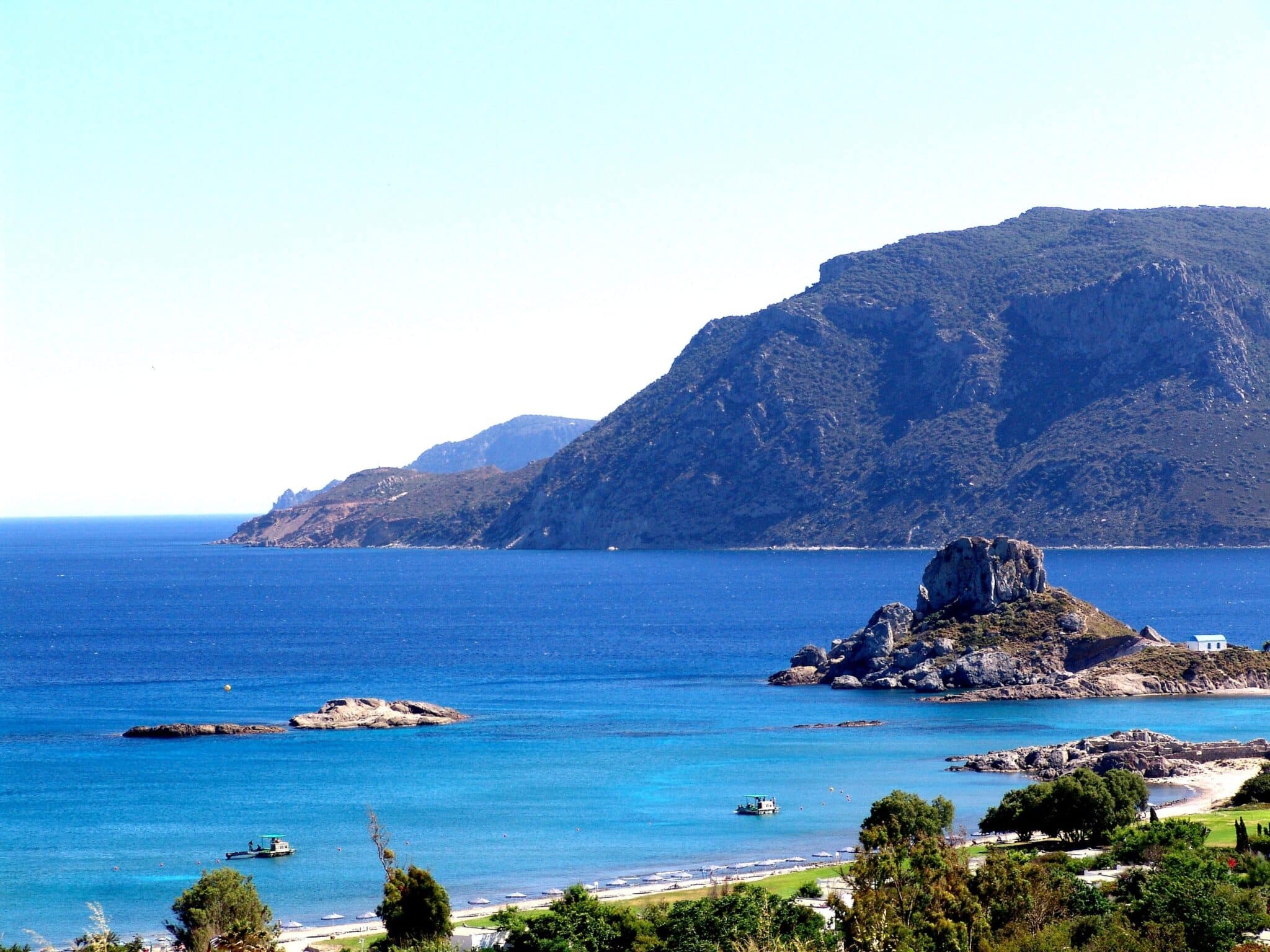 greece, kos island, blue bay