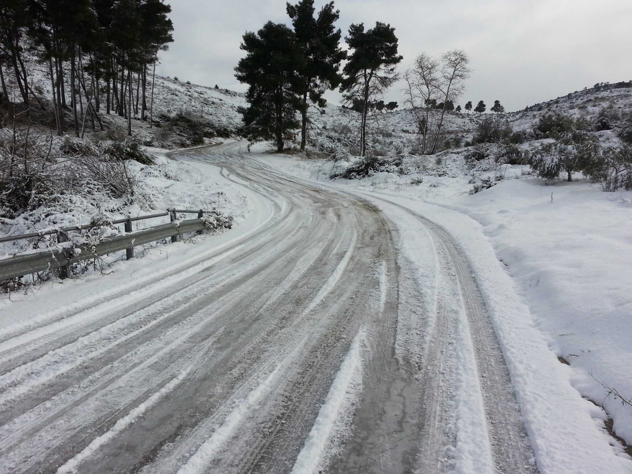 ice, snow, road