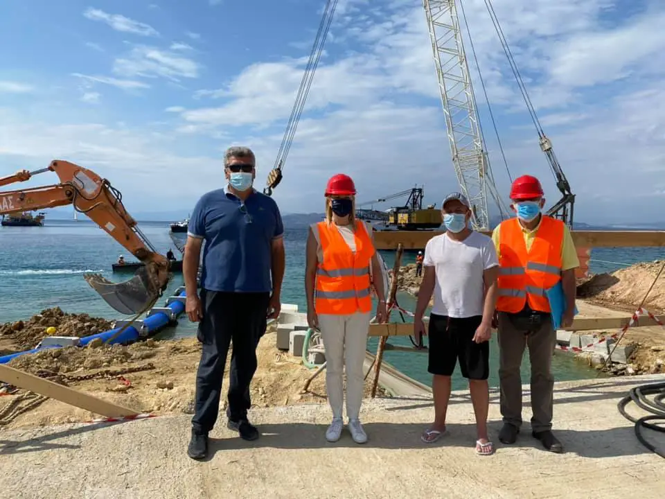 υποθαλάσσιος αγωγός ύδρευσης στην Αίγινα