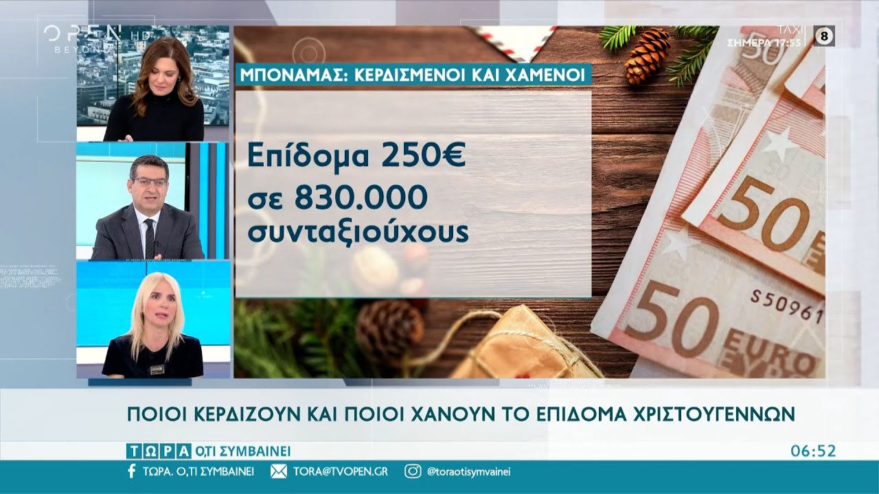 Μποναμάς τα Χριστούγεννα: Ποιοι οι δικαιούχοι για το έκτακτο επίδομα