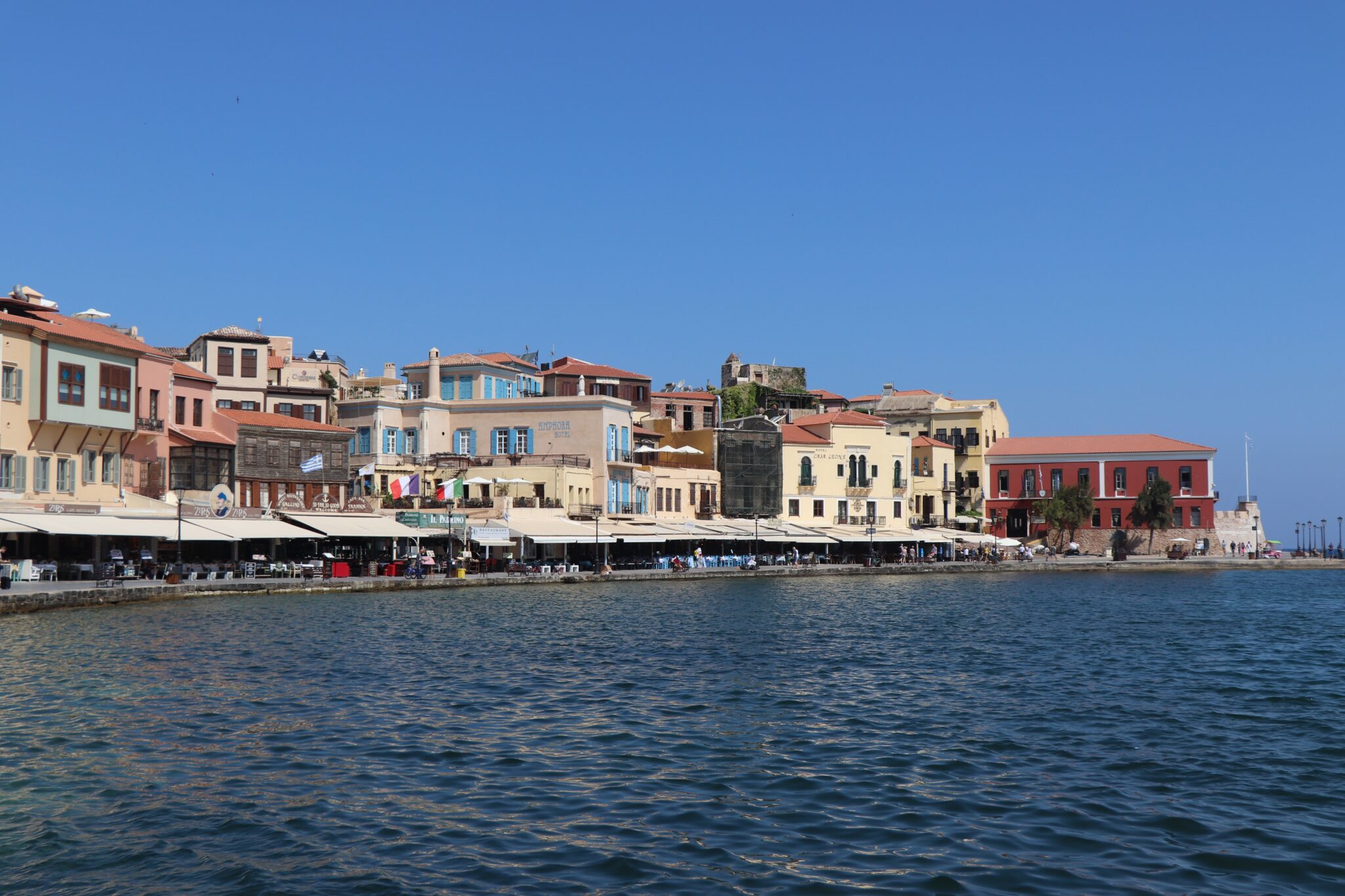 Small Harbor with Blue Sky