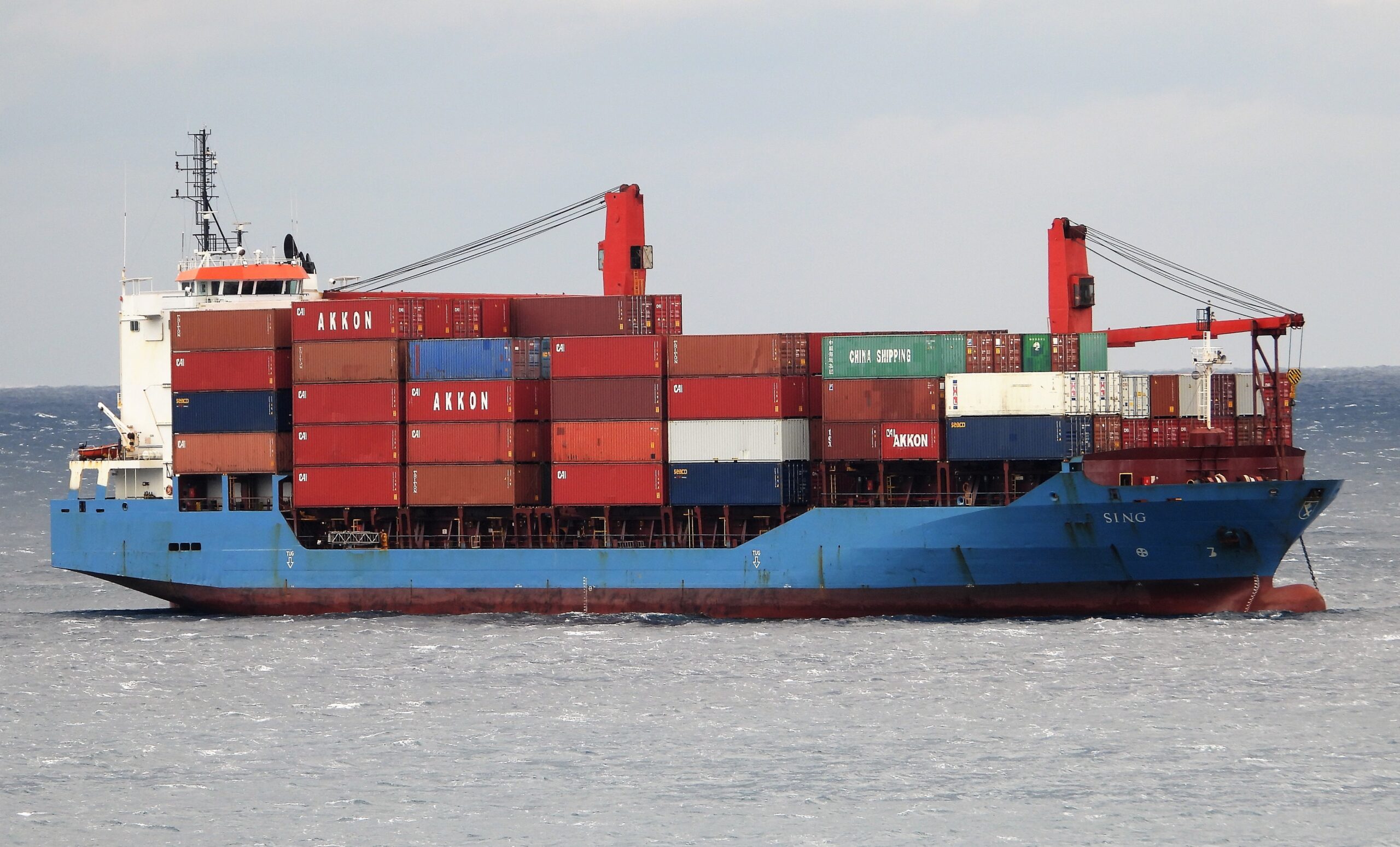 Το φορτηγό πλοίο SING στο αγκυροβόλιο του Καψαλίου (φωτογραφίες) 1 ploio sing1 scaled