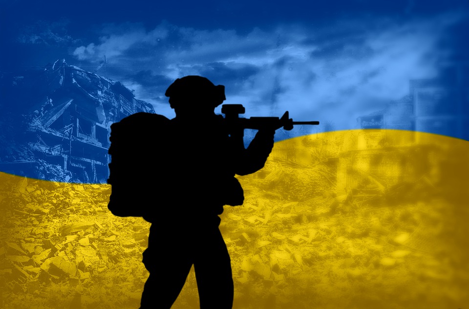 Flag Ruins War Fight Soldier Conflict Ukraine