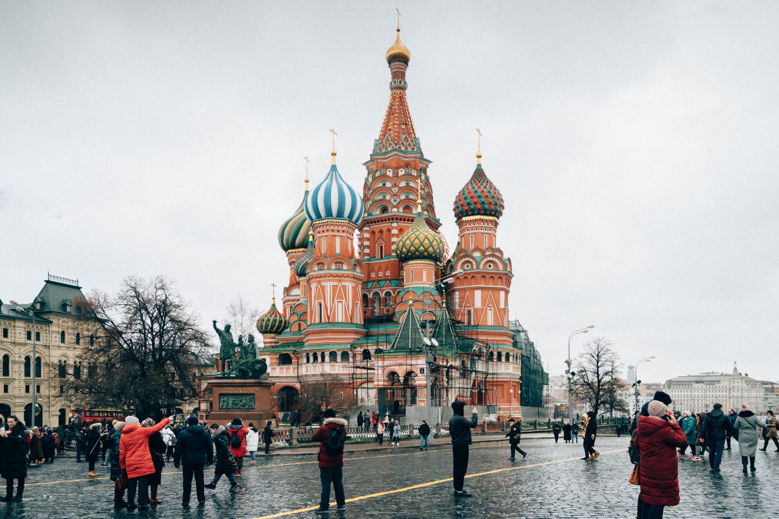 Saint Basil's Cathedral. Church in Red Square in Moscow, Russia (nearby the Kremlin). The cathedral foreshadowed the climax of Russian national architecture in the 17th century.