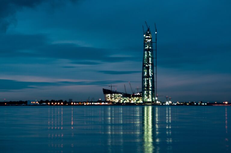 water, sky, tower