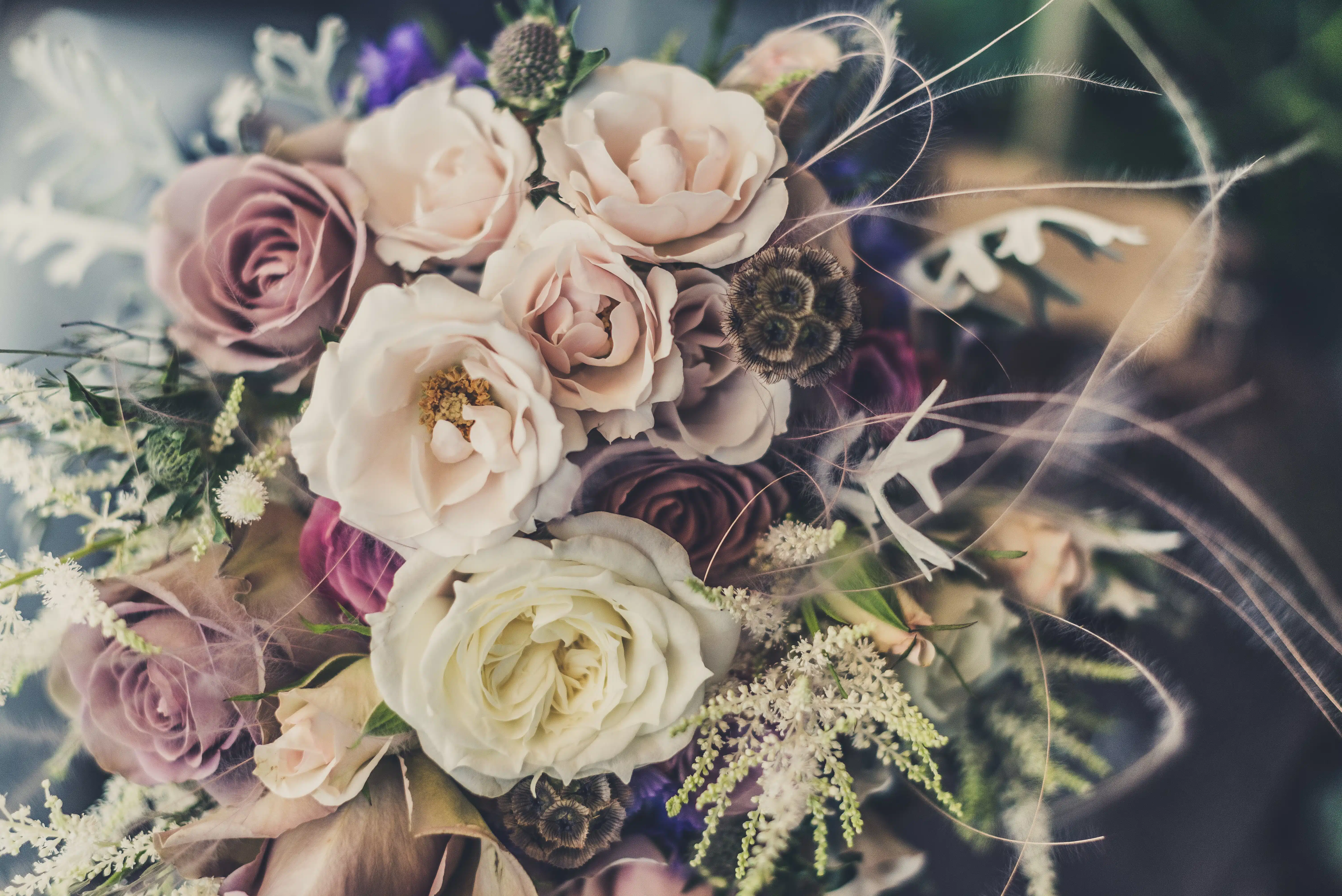 Pastel rose bouquet