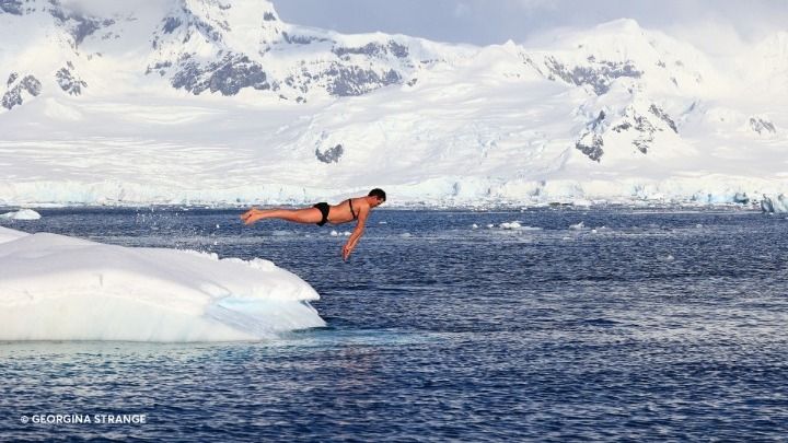 κολύμβηση στην Ανταρκτική