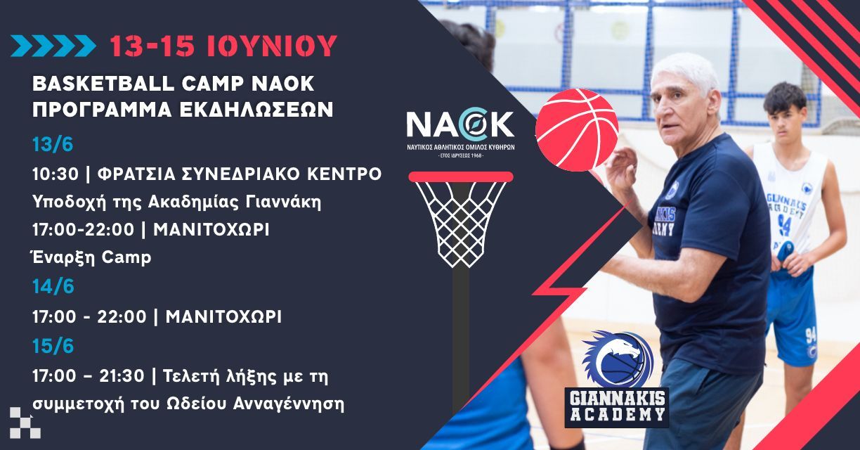 Έφτασε το μεγάλο Basketball Camp του ΝΑΟΚ με την Giannakis Academy 1 naok