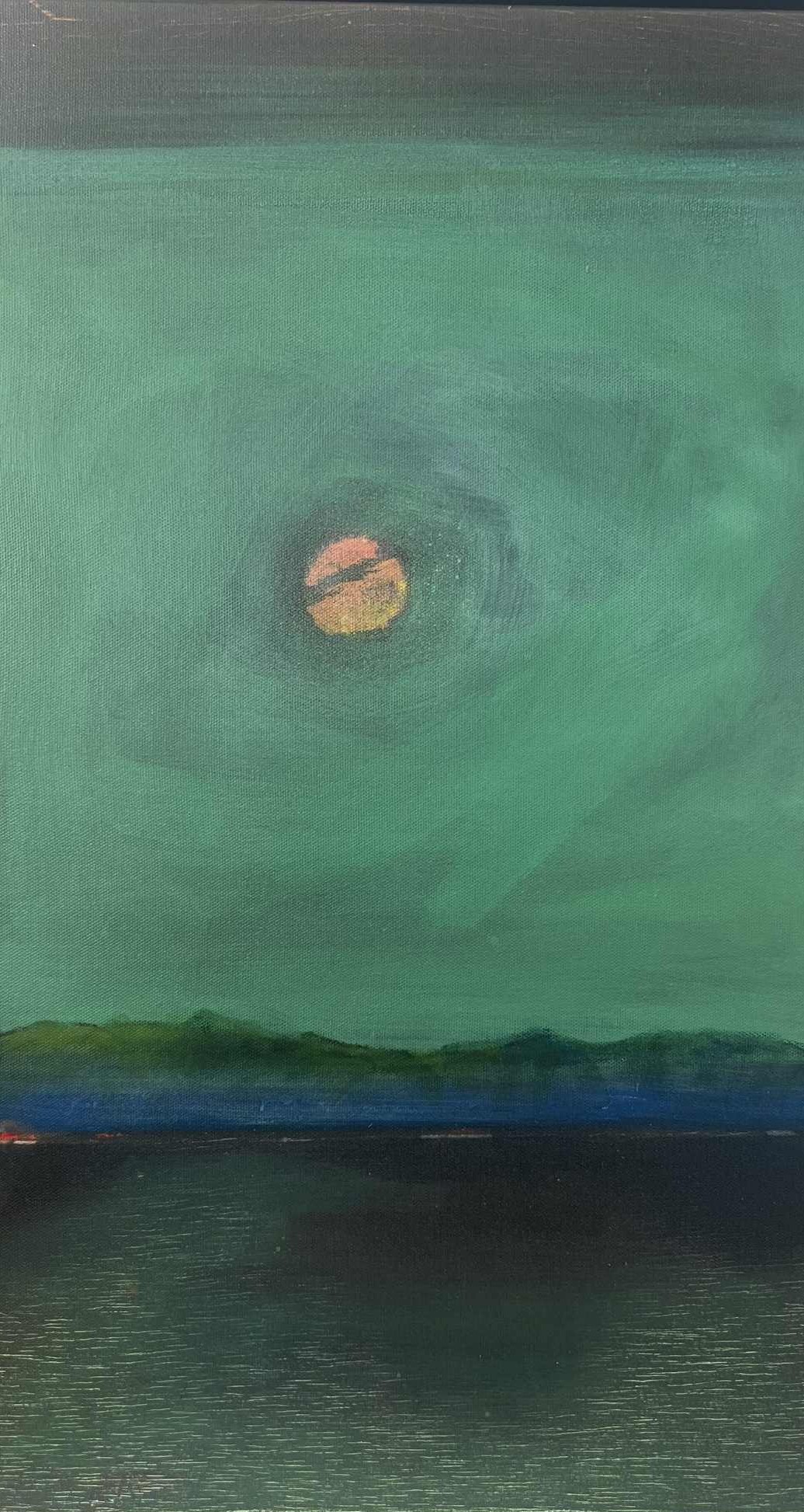 Manolis Charos The first star 50x35 acrylic on canvas 2024 cropped