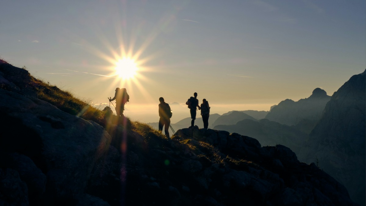 Above clouds in Triglav national park