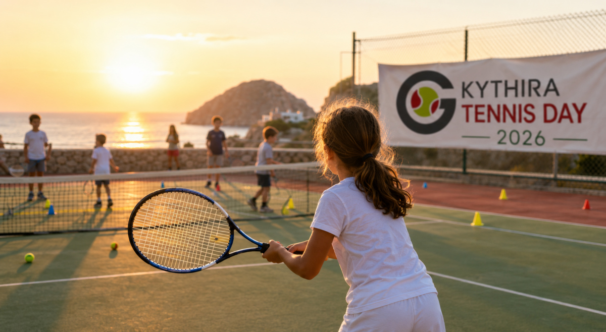Kythira Tennis Day 2026: Μια δωρεάν γνωριμία των παιδιών με το τένις