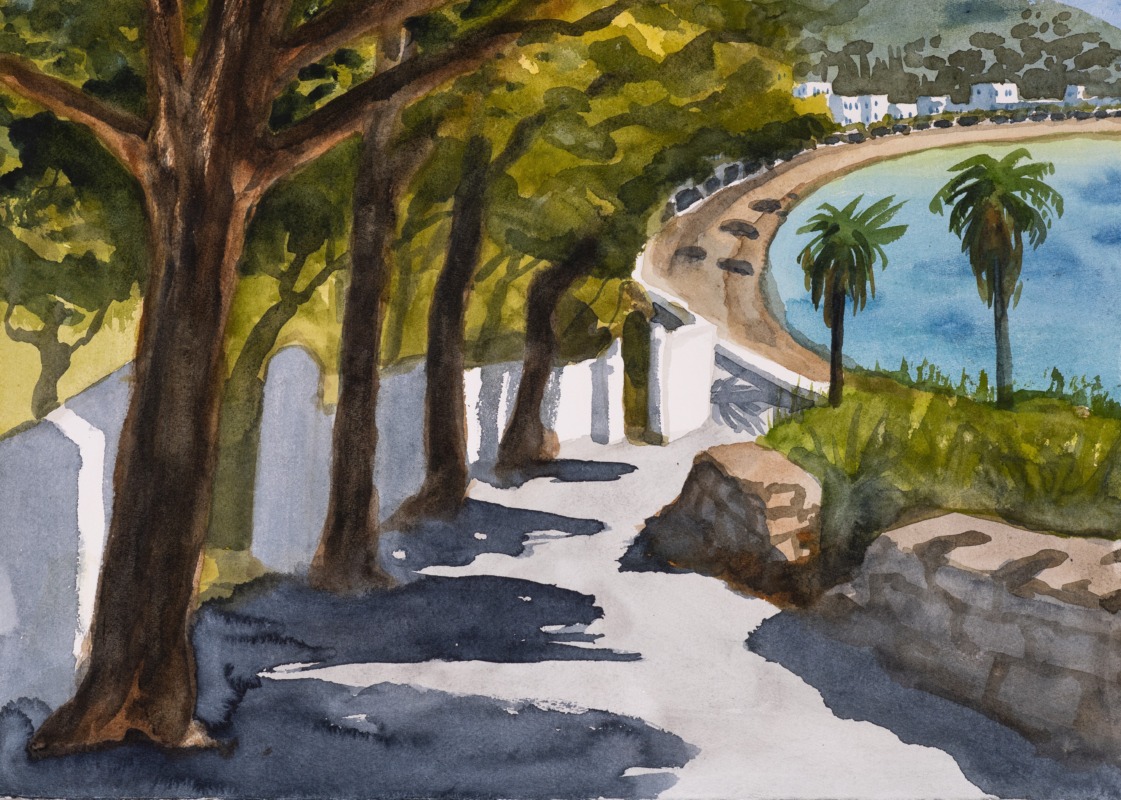 Peter Sternang Kapsali 15 watercolour 36x50 cm